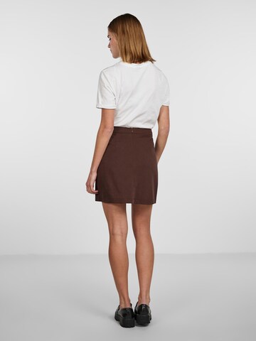 PIECES Skirt 'THELMA' in Brown