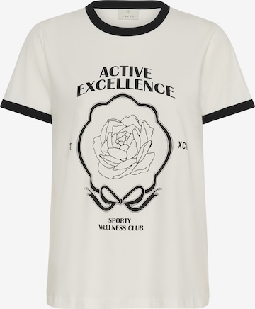 balta Kaffe Marškinėliai 'Flora': priekis