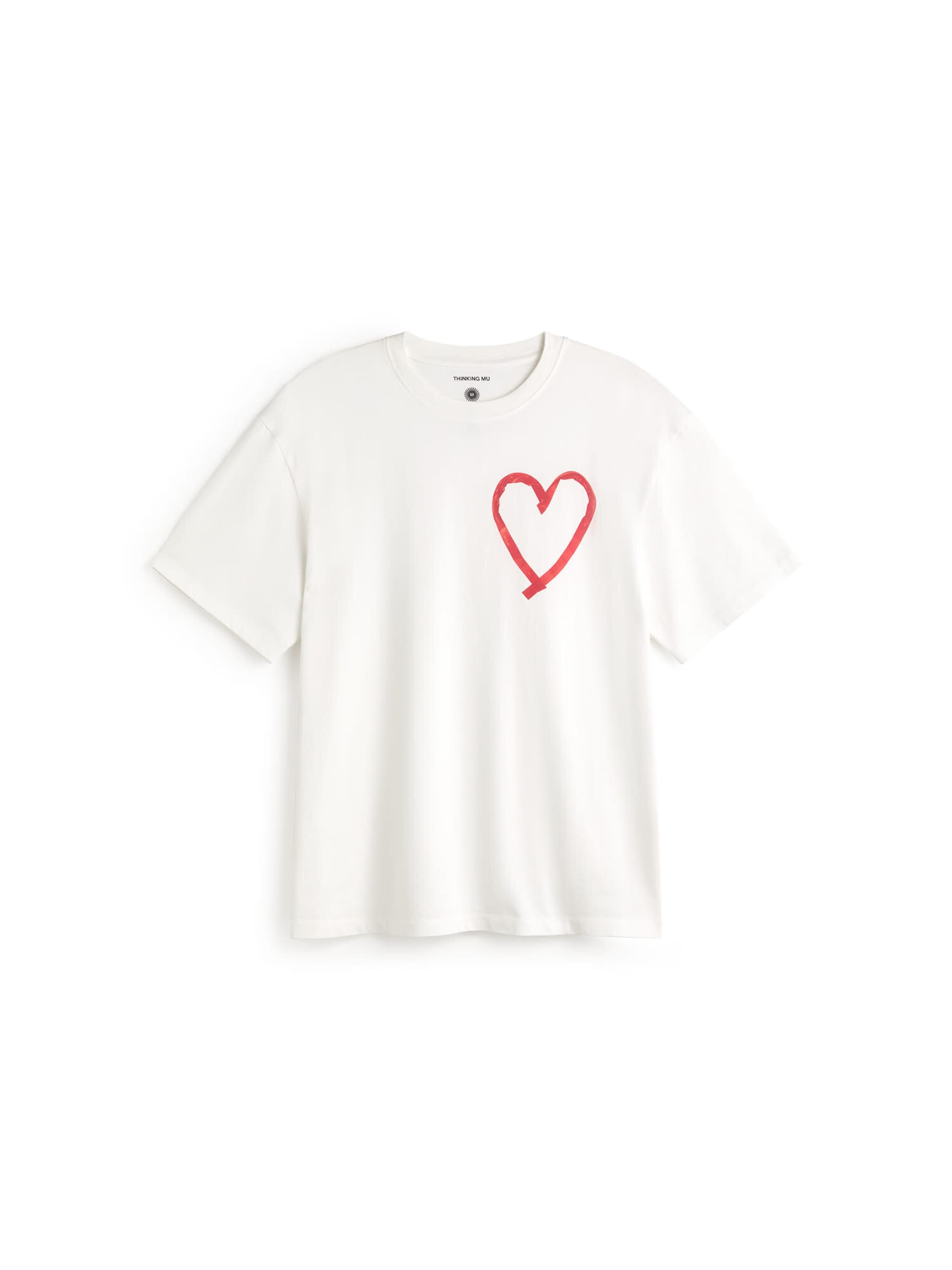 Thinking MU Shirt 'AARON' in Wit: voorkant