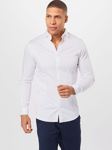 JACK & JONES Slim Fit Hemd 'Parma' in Weiß: predná strana