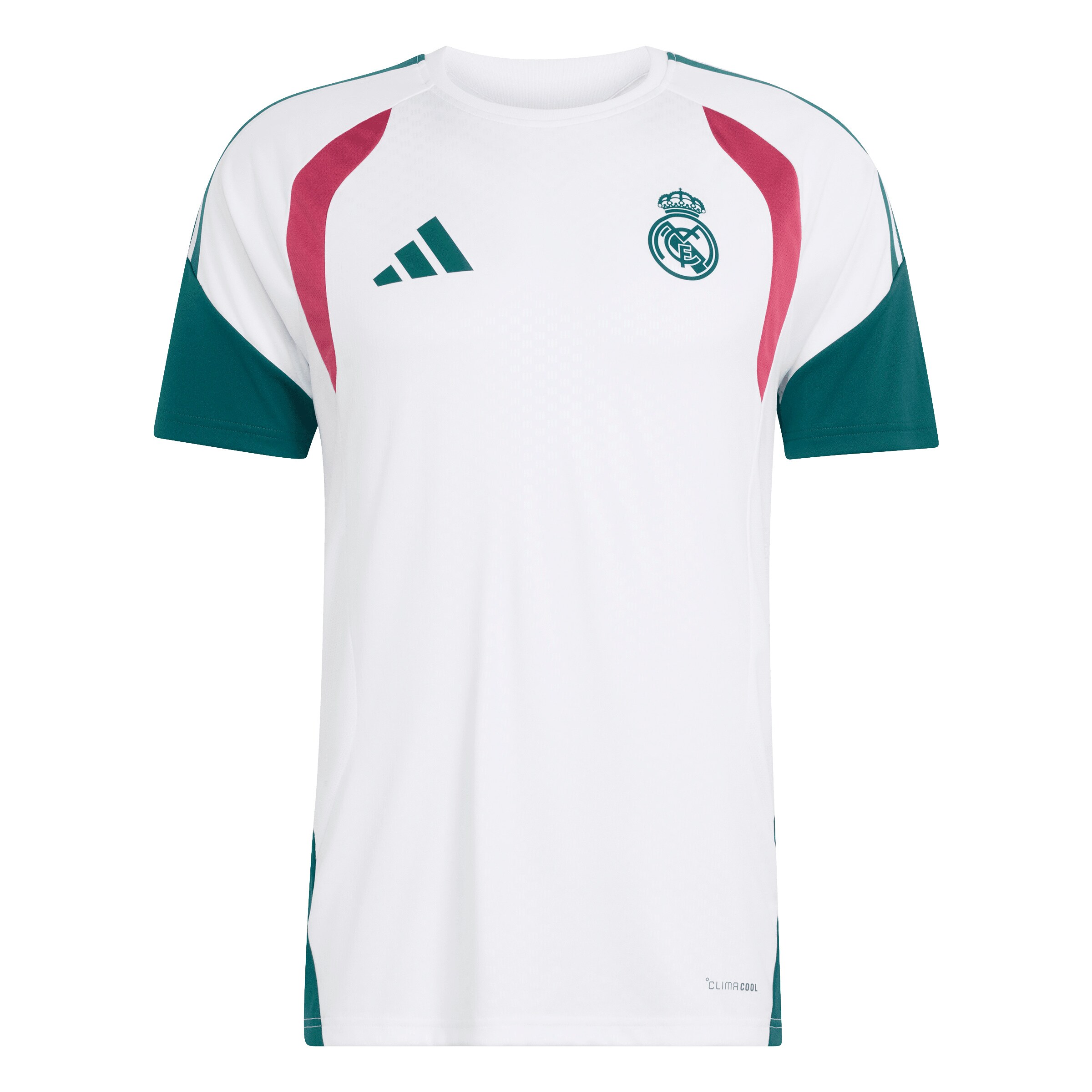 ADIDAS PERFORMANCE T-Shirt fonctionnel 'REAL EU TR' en XS-S en bleu cyan / framboise / blanc, Vue avec produit