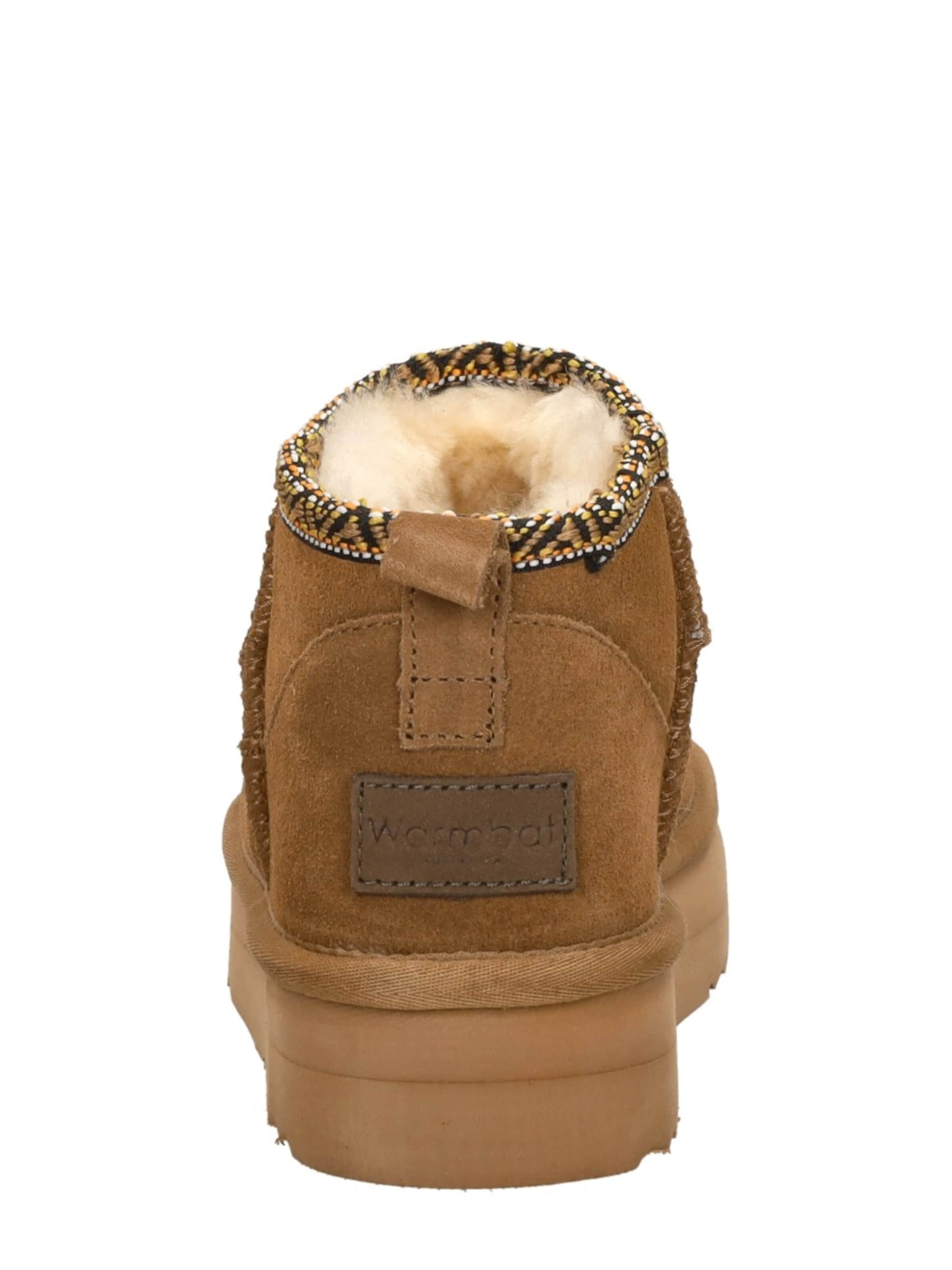 Warmbat Boots 'Durack Plateau Tape'‌ in Braun