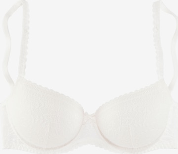 LASCANA T-shirt Bra in White: front