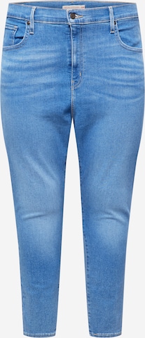 Levi's® Plus Skinny Jeans 'Plus Mile High SS' in Blauw: voorkant