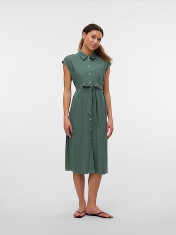 VERO MODA Skjortklänning 'VMMymilo' i grön