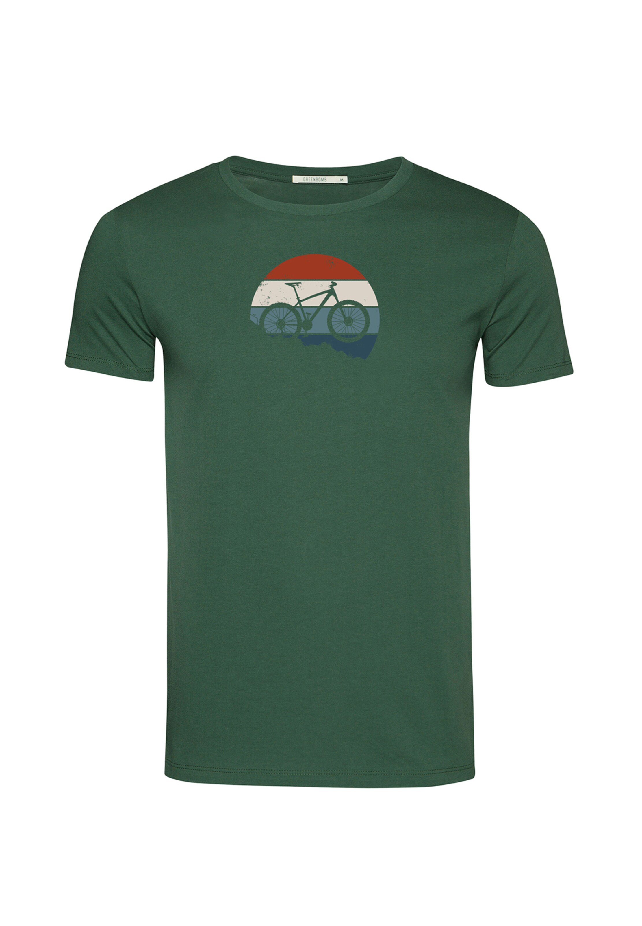 GREENBOMB Shirt 'Bike Winter' in Green: front