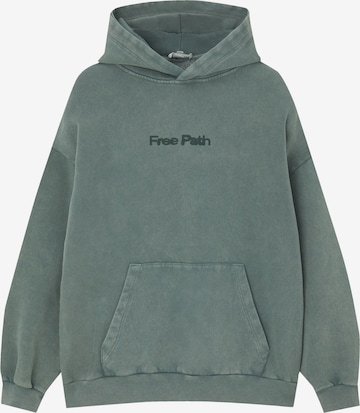 Sweat-shirt Pull&Bear en gris : devant