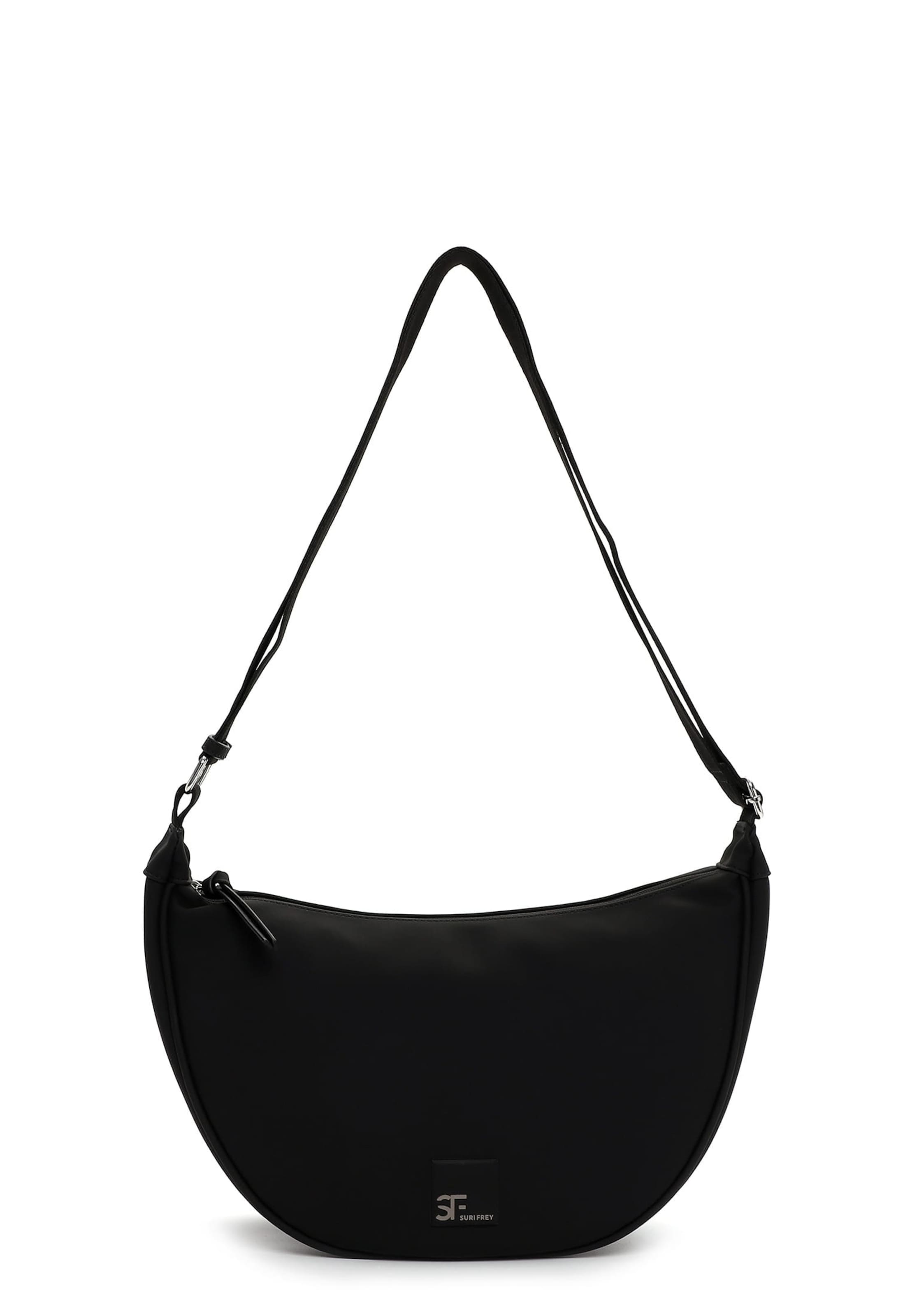 Borsa a spalla 'Shiny' di Suri Frey in nero: frontale