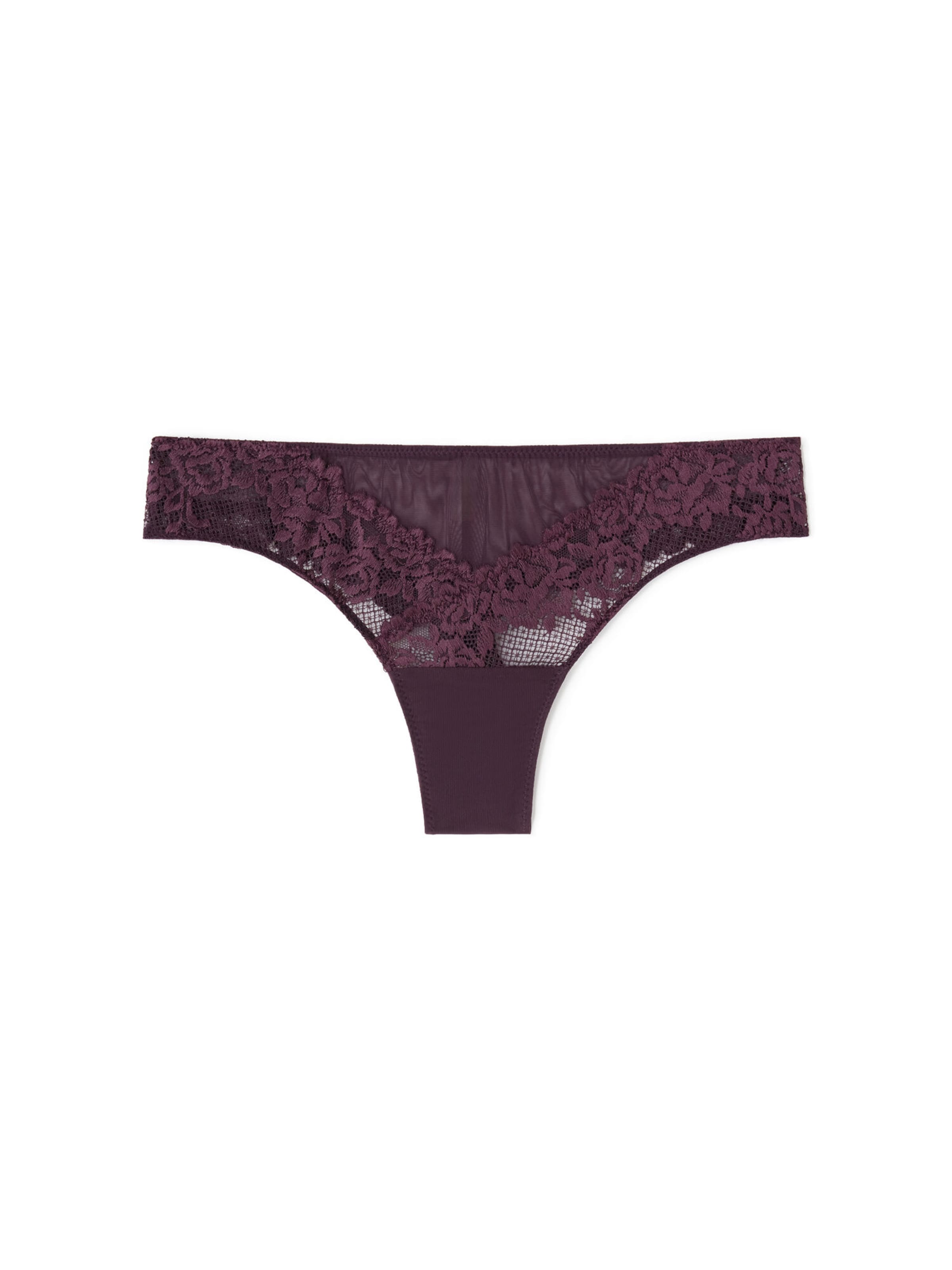 INTIMISSIMI Panty 'Pretty Flowers' in Purple: front