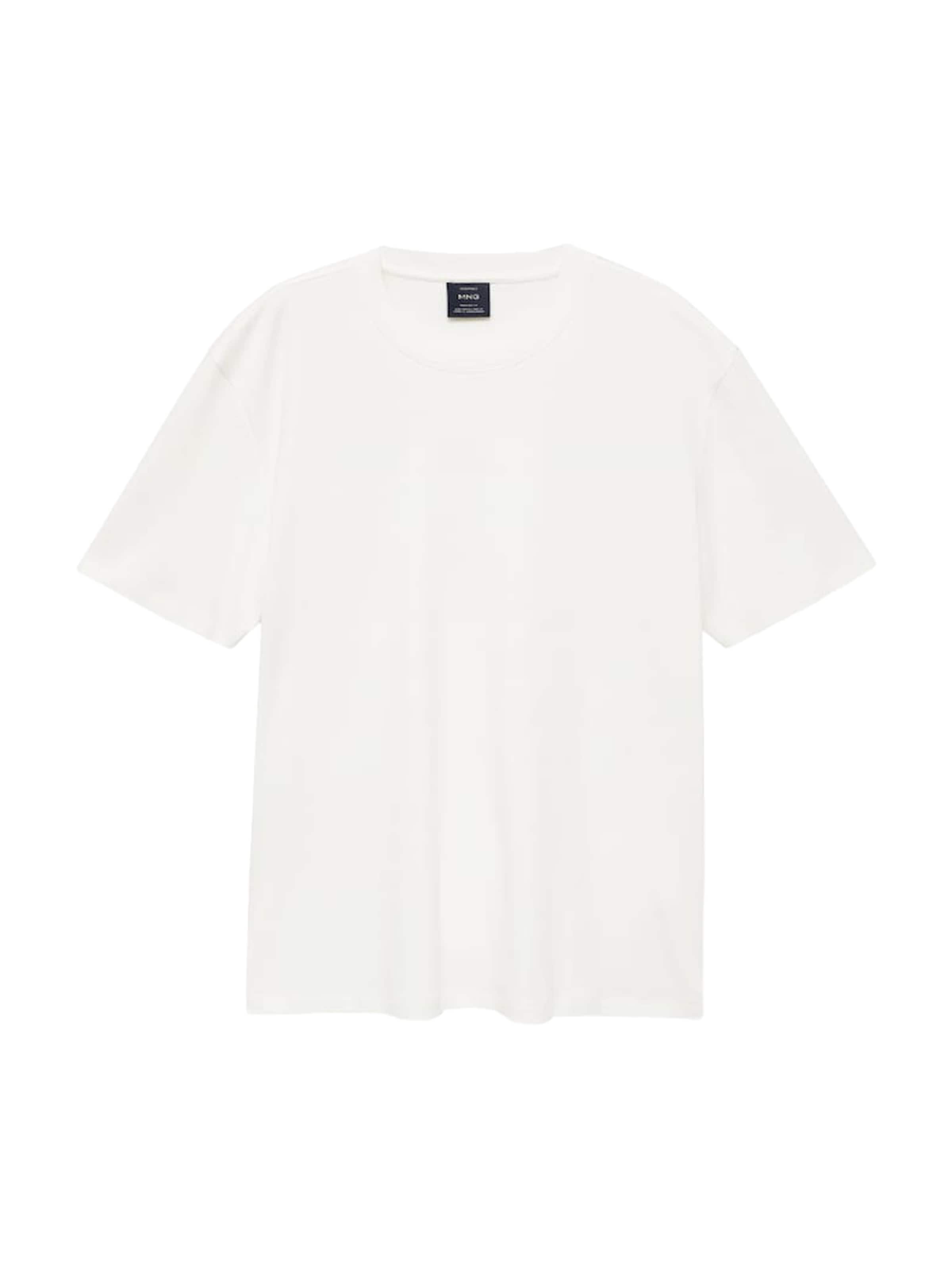 MANGO MAN Тениска 'KIMI' в бяло: отпред