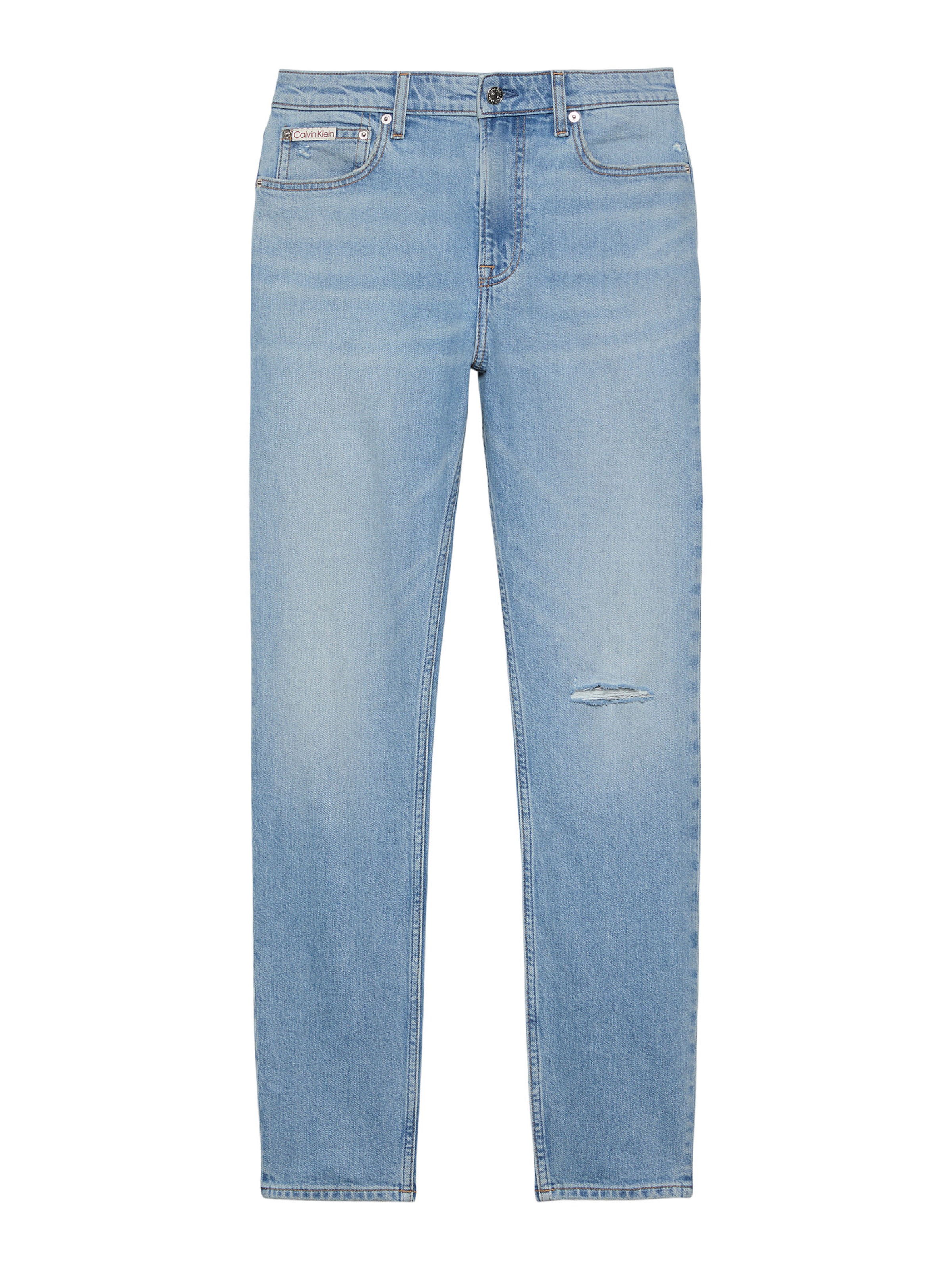 Coupe slim Jean Calvin Klein Jeans en bleu : devant