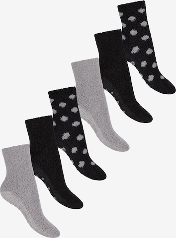 footstar Socken 'EVERYDAY! Cozy' in Schwarz: Vorderseite