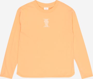 s.Oliver Shirt in Oranje: voorkant