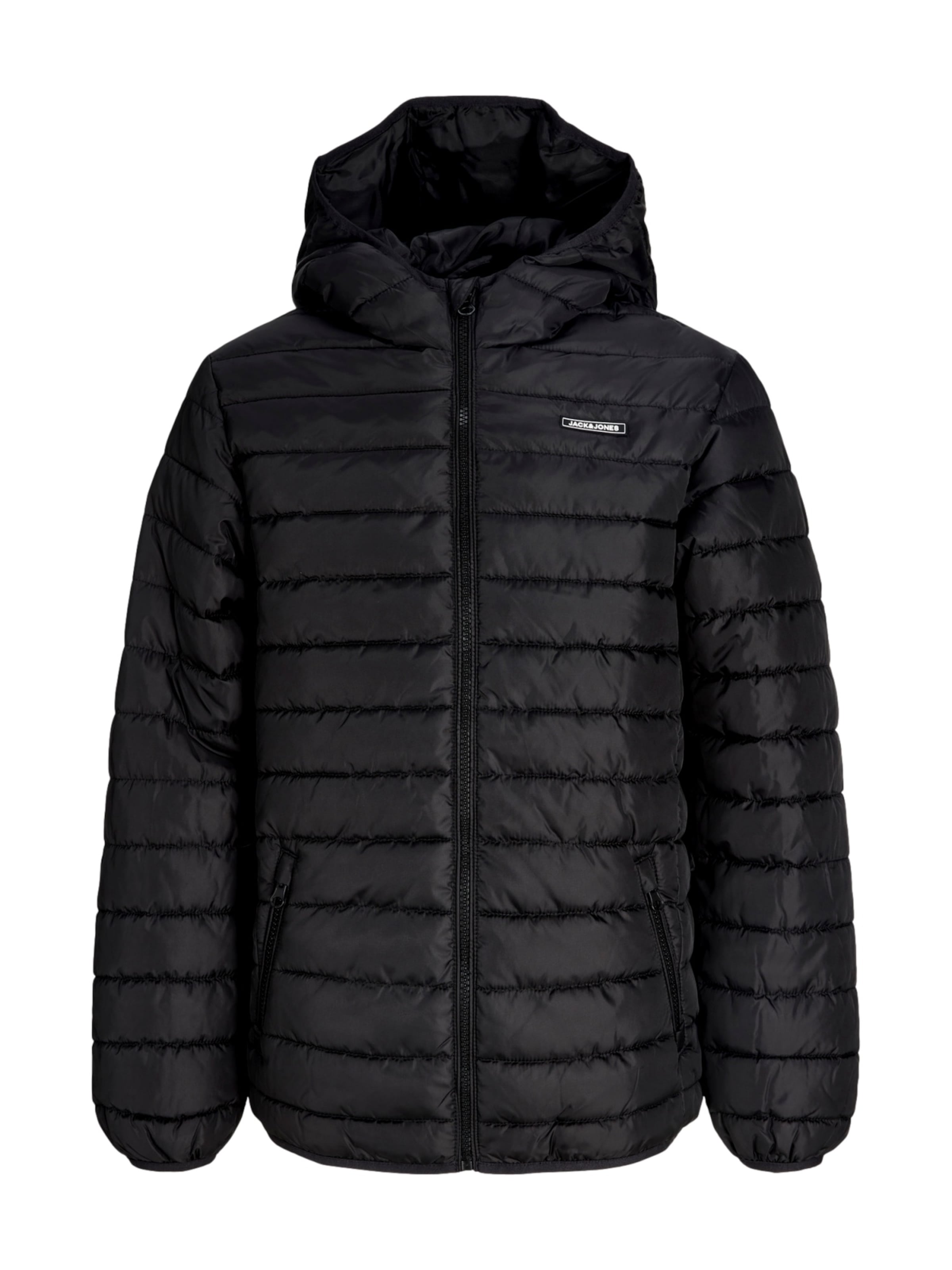 Jack & Jones JuniorPrijelazna jakna 'JJELVIS' - crna boja: prednji dio