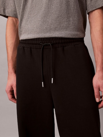 Calvin Klein Loosefit Kalhoty – černá