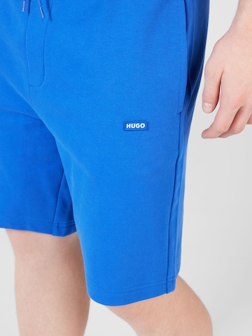 HUGO Loosefit Broek 'Nasensio' in Blauw