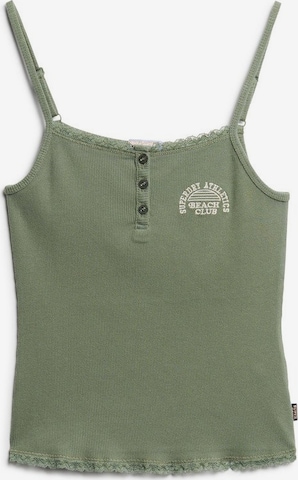 Superdry Top 'Essential' in Groen: voorkant