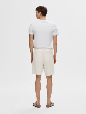 SELECTED HOMME Regular Shorts 'MADS' in Beige