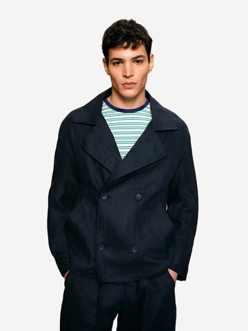 Veste mi-saison Giesto en bleu : devant