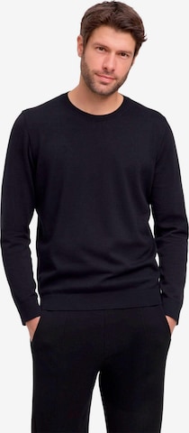 FALKE Pullover 'Pure Cotton' in Schwarz: Vorderseite