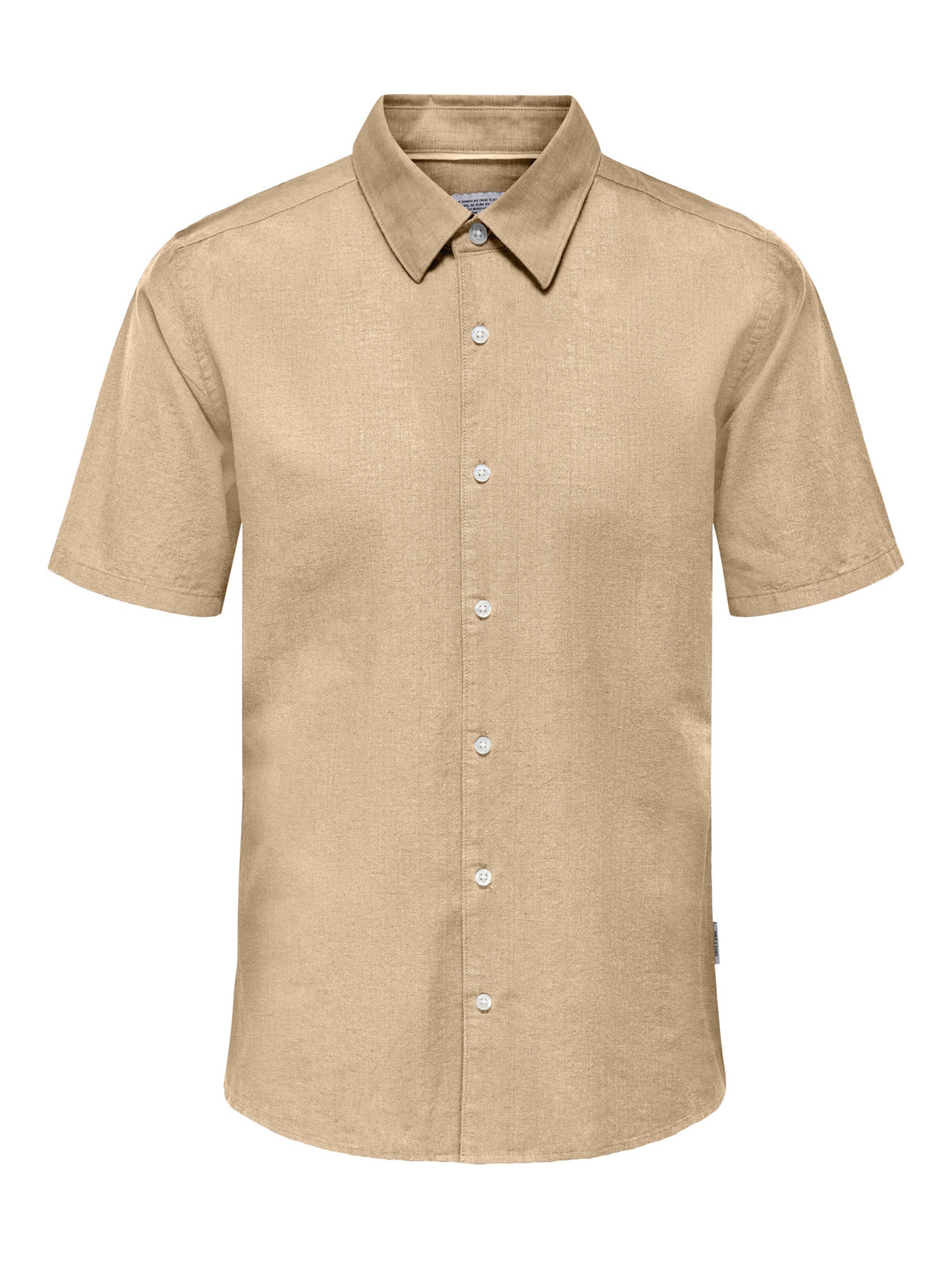 Only & Sons Overhemd 'Cantley' in Beige: voorkant