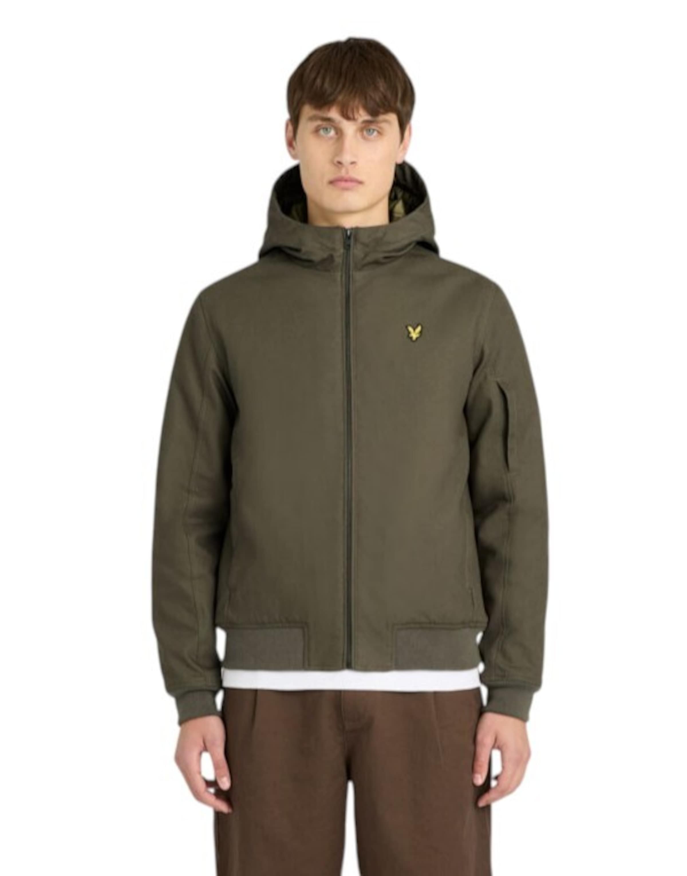 Veste mi-saison Lyle & Scott en gris : devant