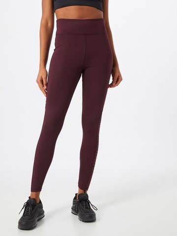 Skinny Pantalon de sport 'Mina' ABOUT YOU en rouge : devant