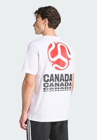 T-Shirt fonctionnel 'Canada' ADIDAS PERFORMANCE en blanc : devant