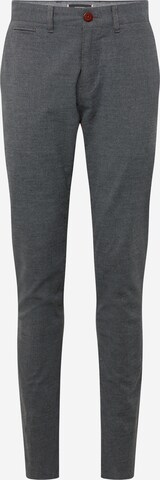 Superdry - Slimfit Pantalón chino en gris: frente