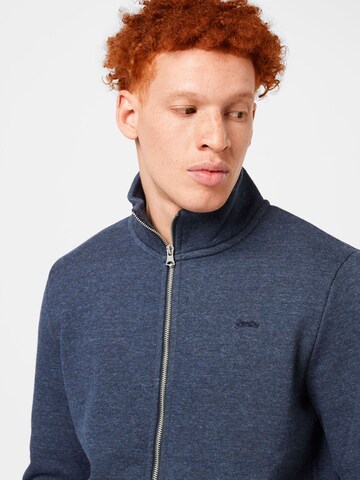 Superdry Sweat jacket in Blue