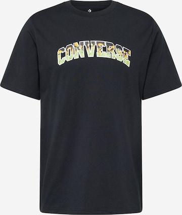 CONVERSE T-shirt i svart: framsida