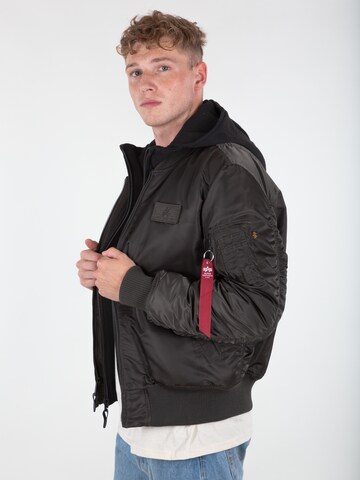 ALPHA INDUSTRIES Kevad-sügisjope 'MA-1 D-Tec', värv roheline