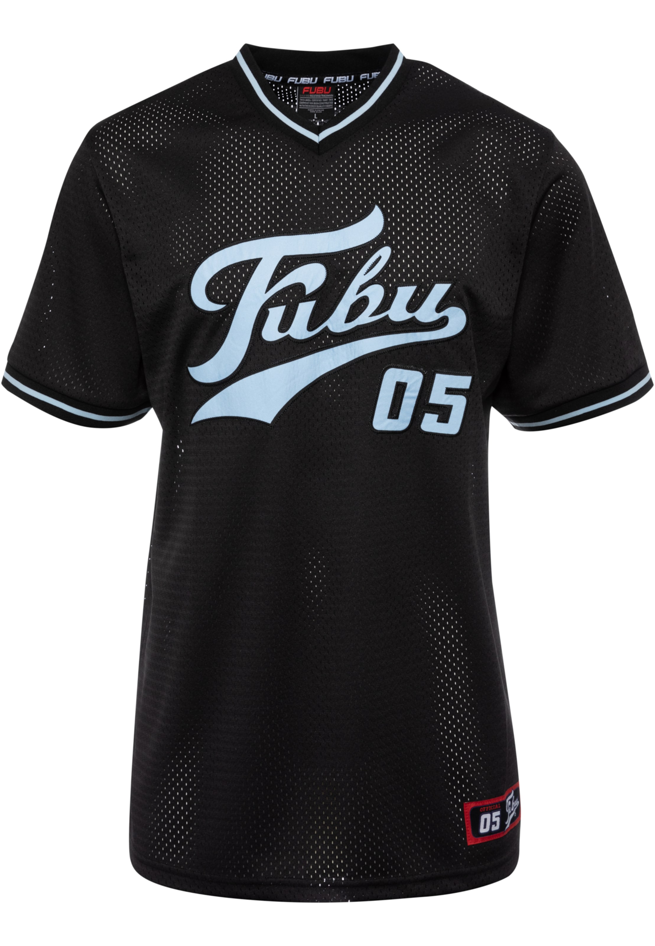FUBU T-shirt 'Varsity' i svart: framsida