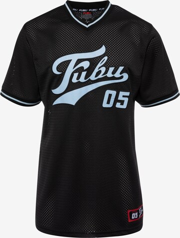 FUBU Shirt 'Varsity' in Zwart: voorkant