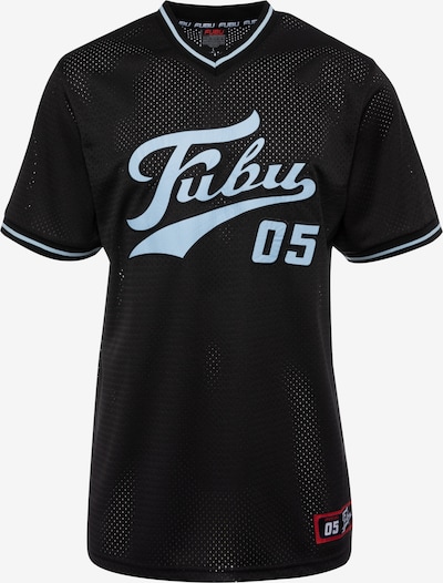 L dydžio Marškinėliai 'Varsity' iš FUBU, spalva – šviesiai mėlyna / juoda, Prekių apžvalga