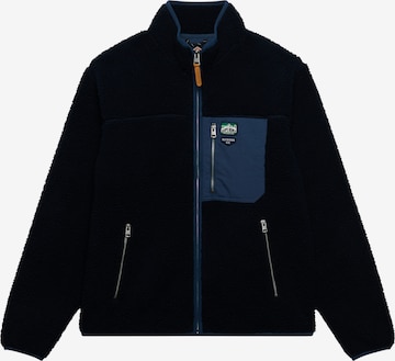 Superdry & Co Fleecejacke 'VINTAGE RETRO' in Blau: Vorderseite