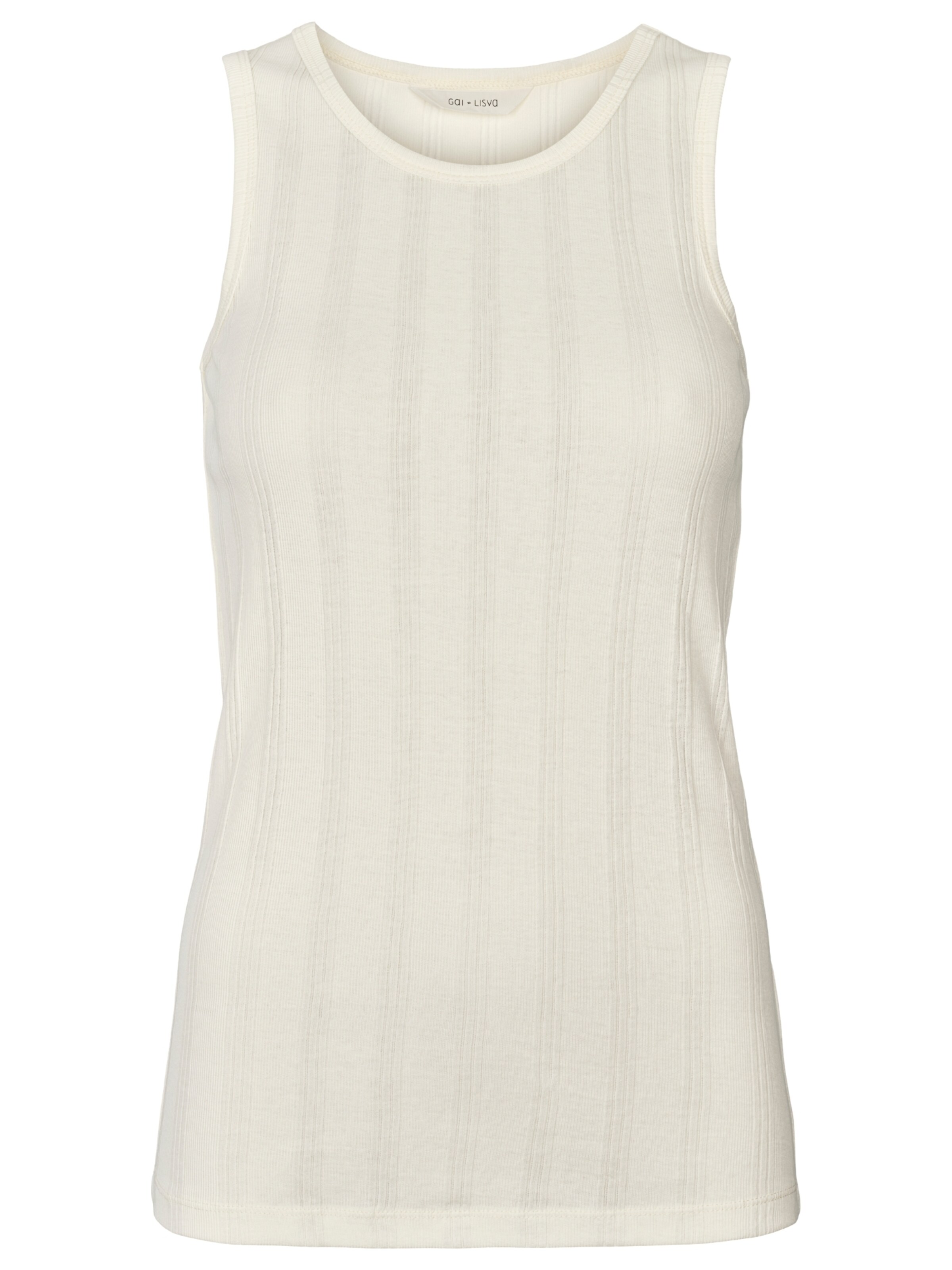 Maillot de corps 'Alberte' Gai+Lisva en blanc : devant