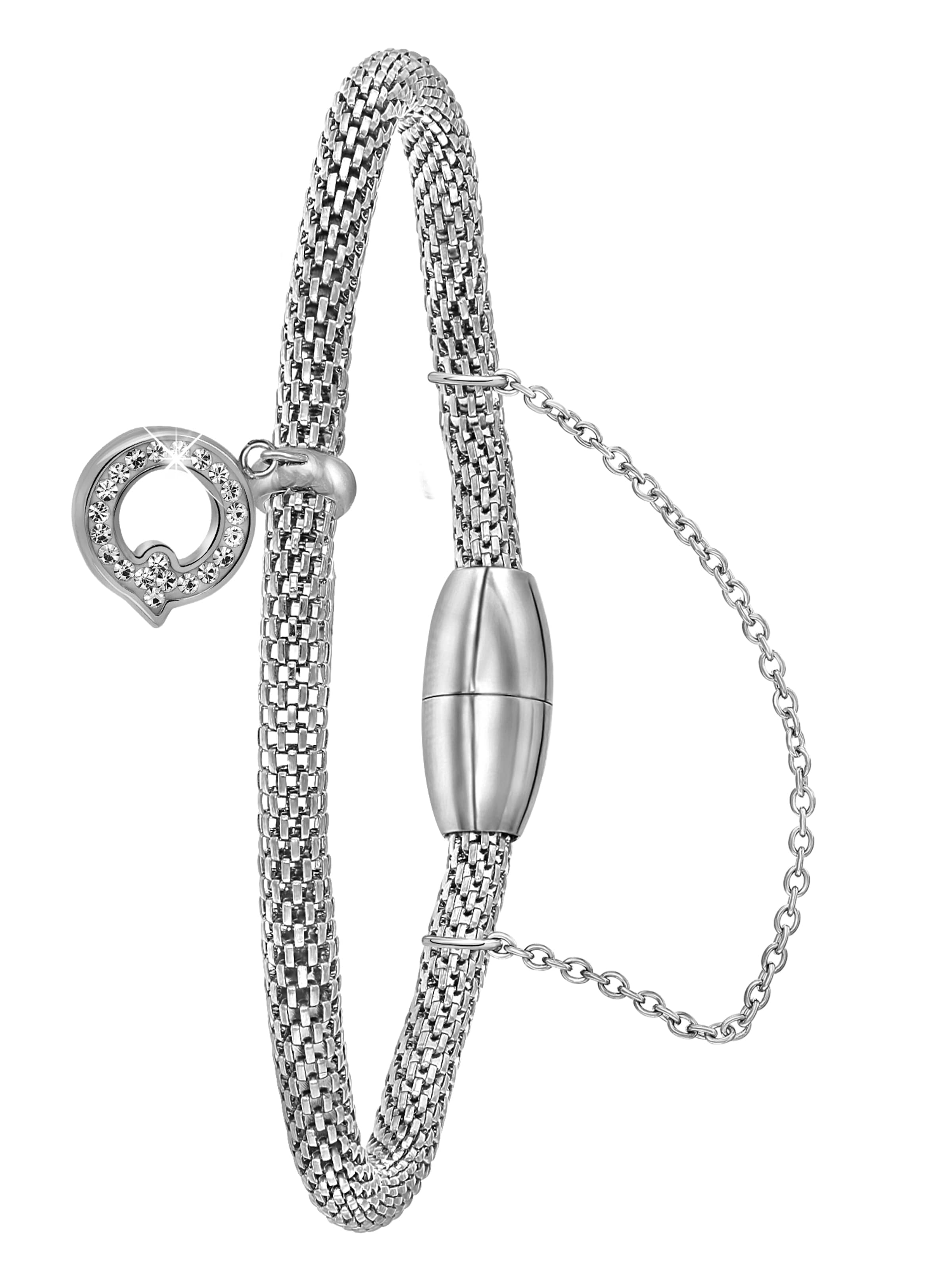 Lucardi Bracelet in Silver: front