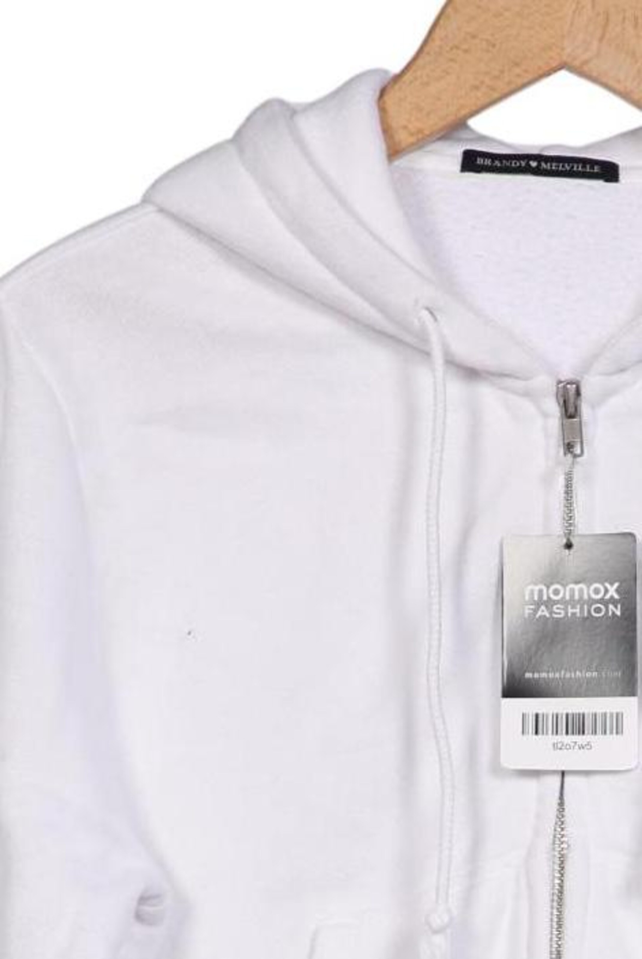 Brandy Melville Kapuzenpullover L in Weiß