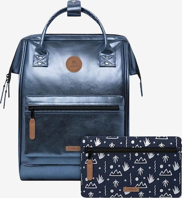 Cabaia Backpack 'Adventurer Iridescent' in Blue: front