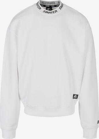Sweat-shirt Starter Black Label en blanc : devant