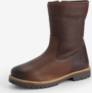 Travelin Boots 'Bykland ' i brun: forside