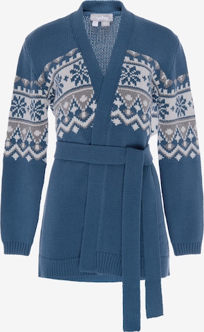 Cardigan Usha en bleu : devant