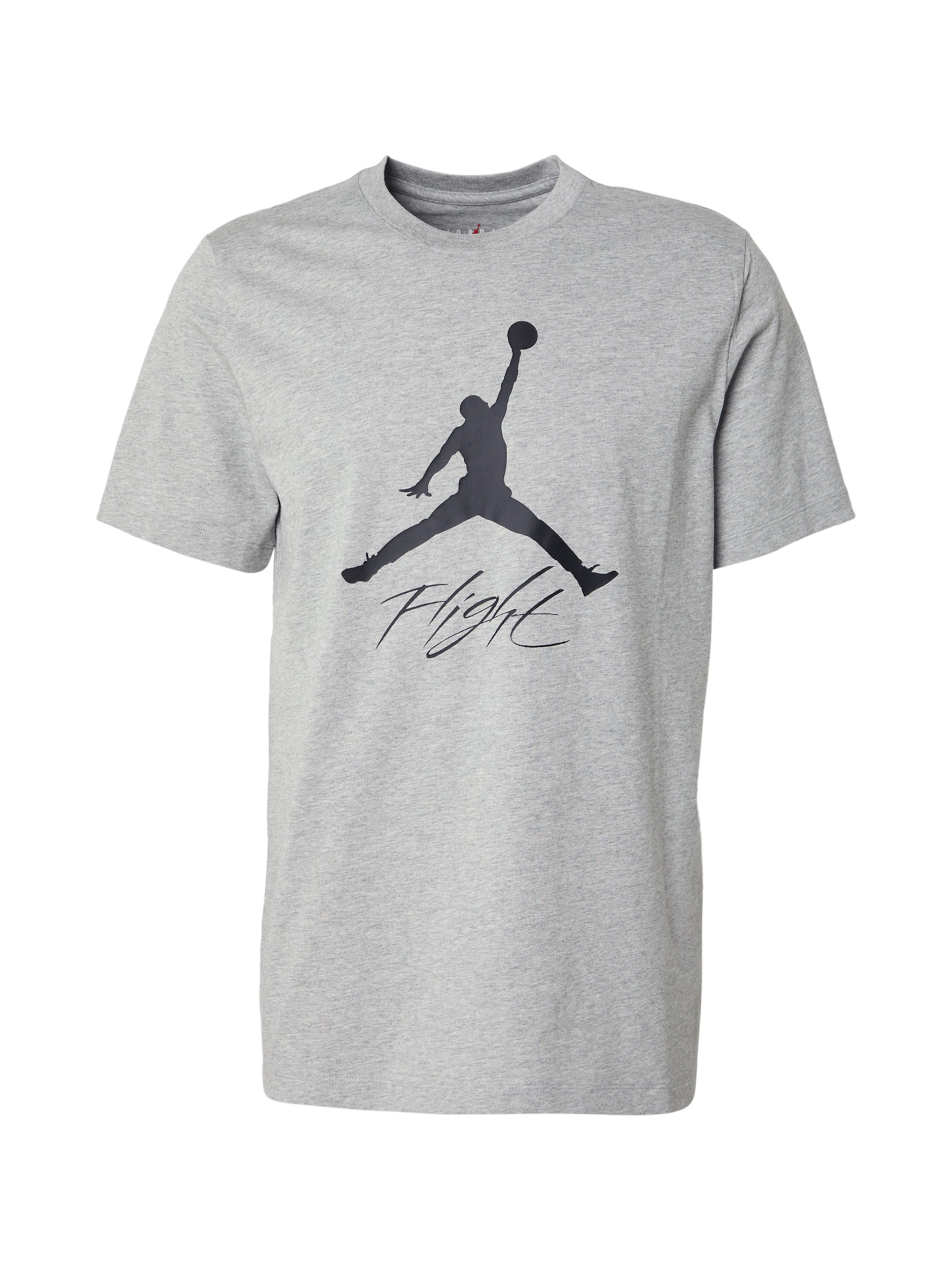 Jordan Koszulka 'JUMPMAN FLIGHT' w kolorze szary: przód