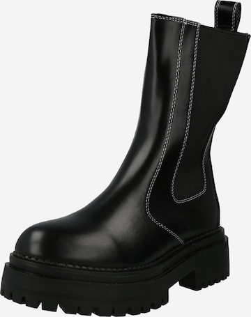 Nasty Gal Chelsea Boots in Black: front