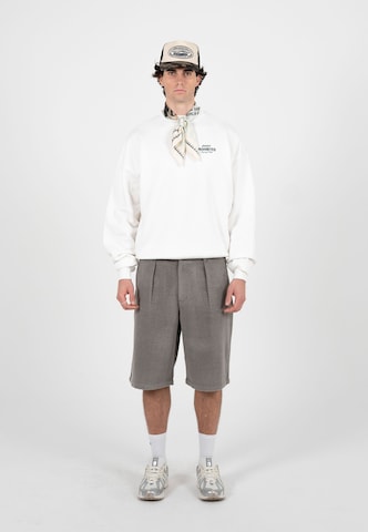 Prohibited Loosefit Bandplooibroek 'Podium' in Grijs