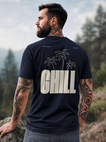 Neverless Shirt 'chill' in Blue