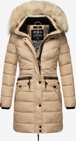 Manteau d’hiver 'Paula' NAVAHOO en beige : devant