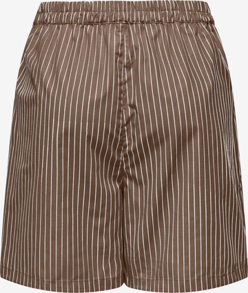 ONLY Loose fit Pants 'NEW GRACE' in Brown