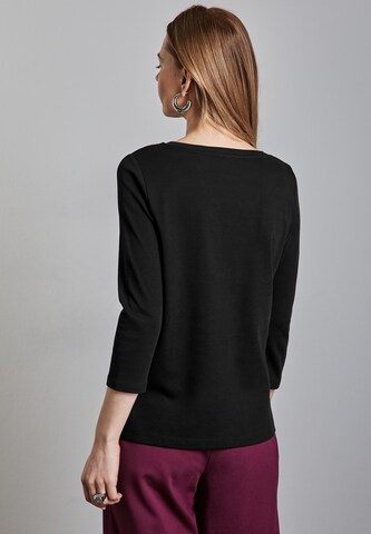 STREET ONE Basic Shirt in Schwarz